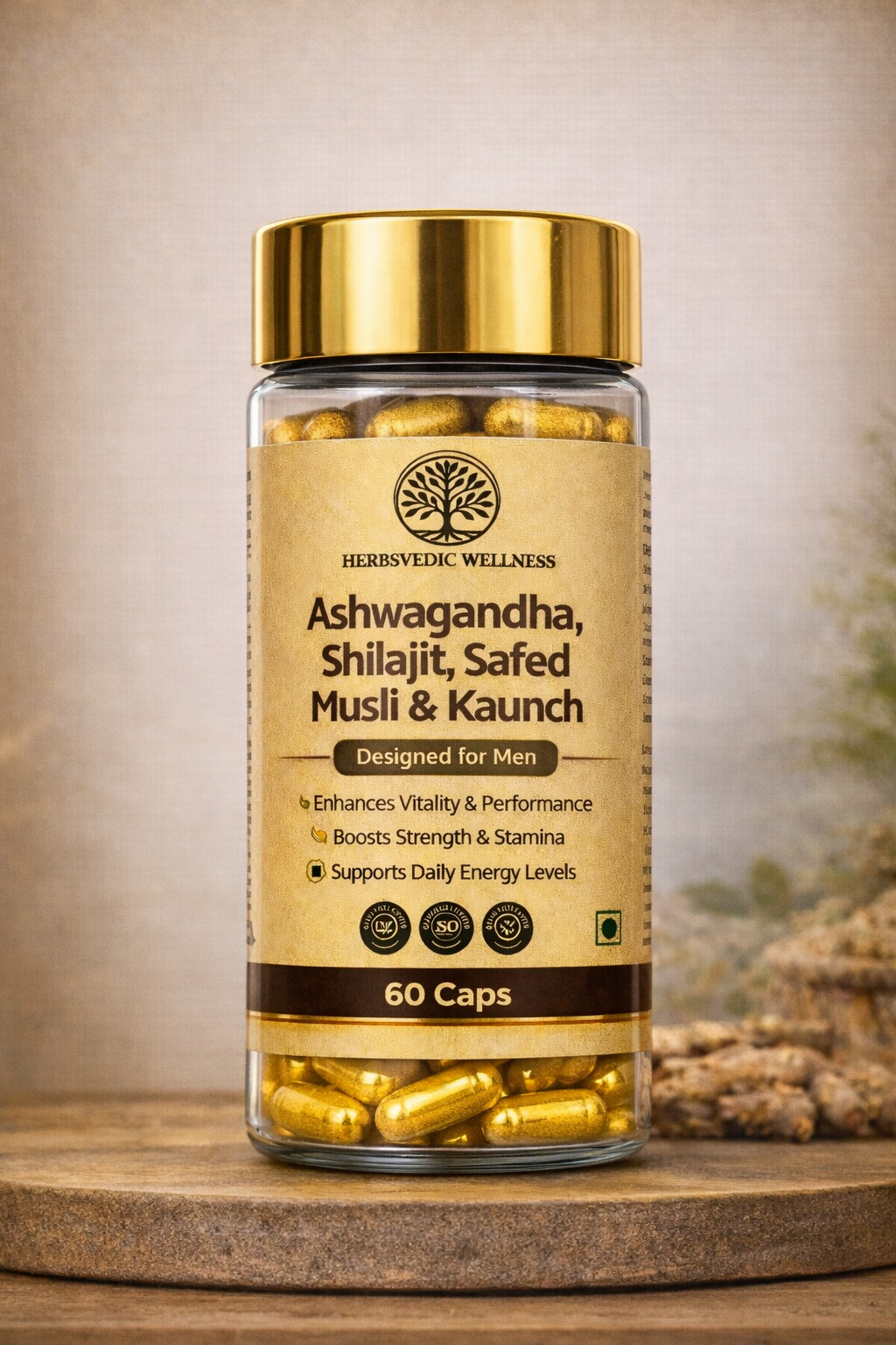 Ashwagandha, Shilajit, Safed Musli And Kaunch